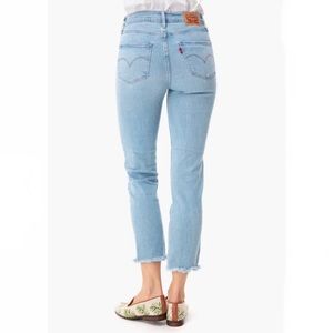 Levi’s 724 High Rise Straight Crop, Light Blue